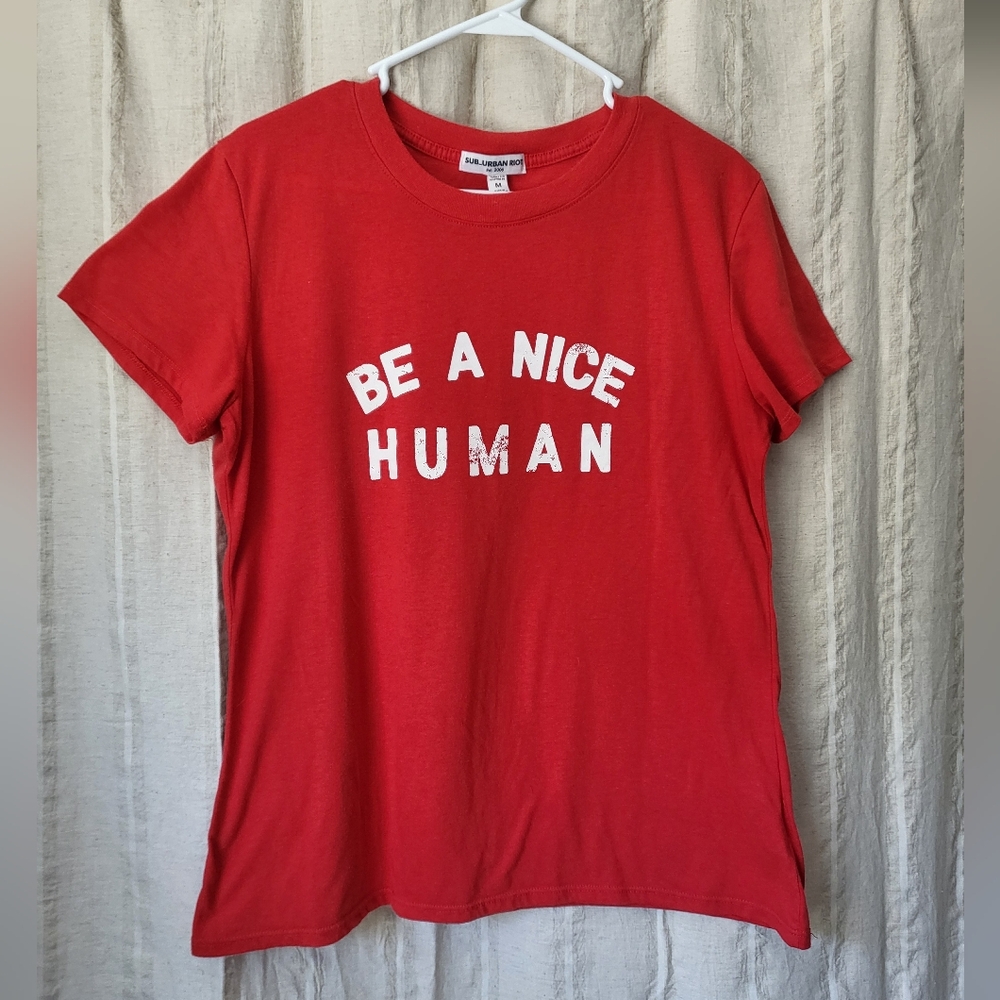Red Kids T-Shirt with Positive Message